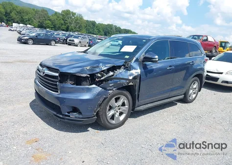 2014 Toyota Highlander Limited V6 from USA, damaged, VIN 5TDDKRFH8ES014505
